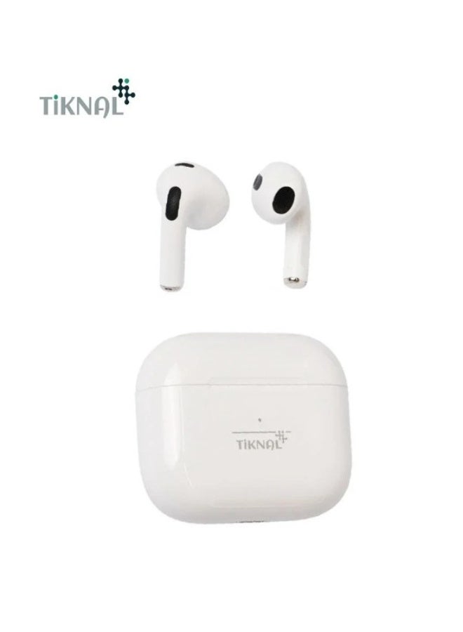 Tiknal 4 In-Ear Bluetooth Headphones, Clear Sound with Dolby Technology, Water Resistant, Long Battery Life, TK-H009, White - Image 4
