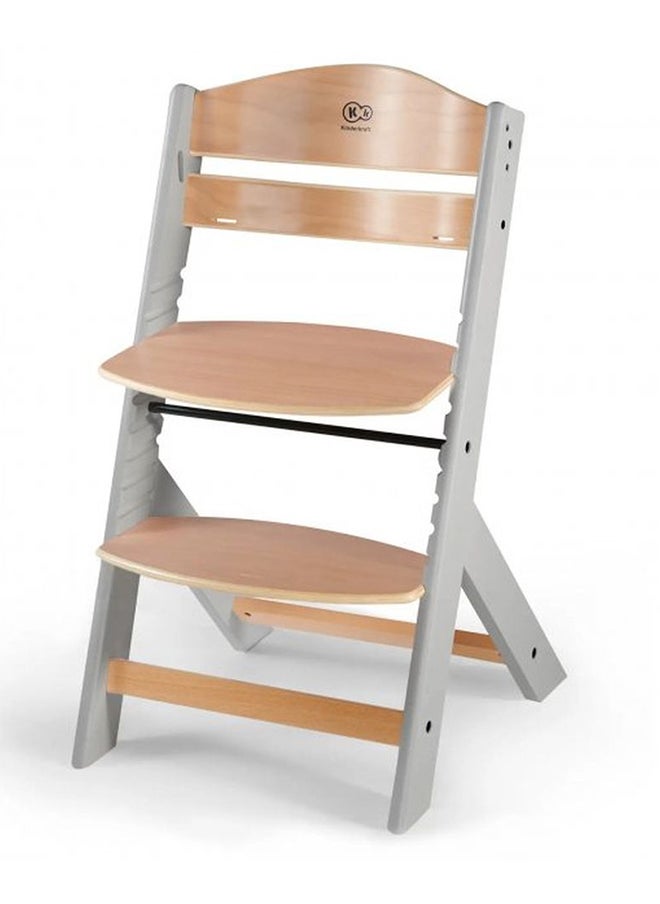 Kinderkraft - Enock Highchair With Pillow - Grey - Image 1