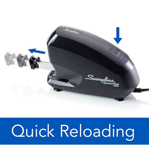 Swingline خزاف كهربائي من سوينجلين، حزمة قيمة Speed Pro 45، شريط كامل، سعة 45 ورقة (42141) - Image 4