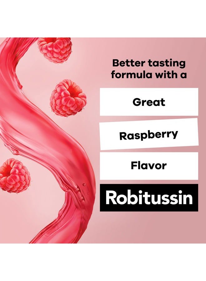 Robitussin Cough and Chest Congestion DM, Cough Suppressant and Expectorant, Raspberry Flavor - 8 Fl Oz Bottle - Image 4