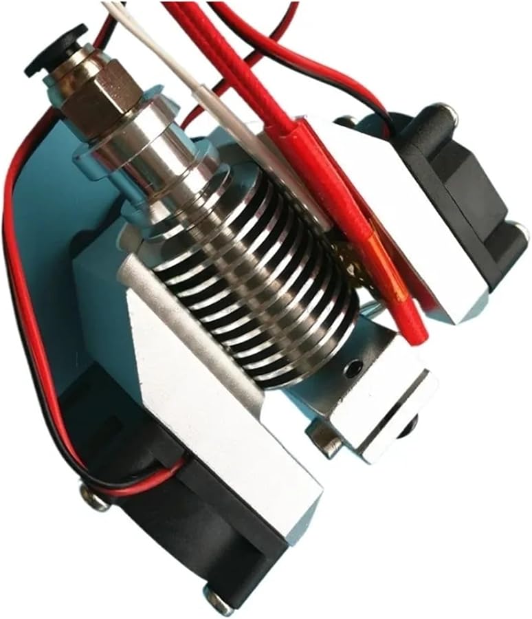 طقم رأس طباعة من الفضة المعدنية مع مشتت حراري V6 ومراوح تبريد 3010 لتيتان UM2 12 فولت - Image 3