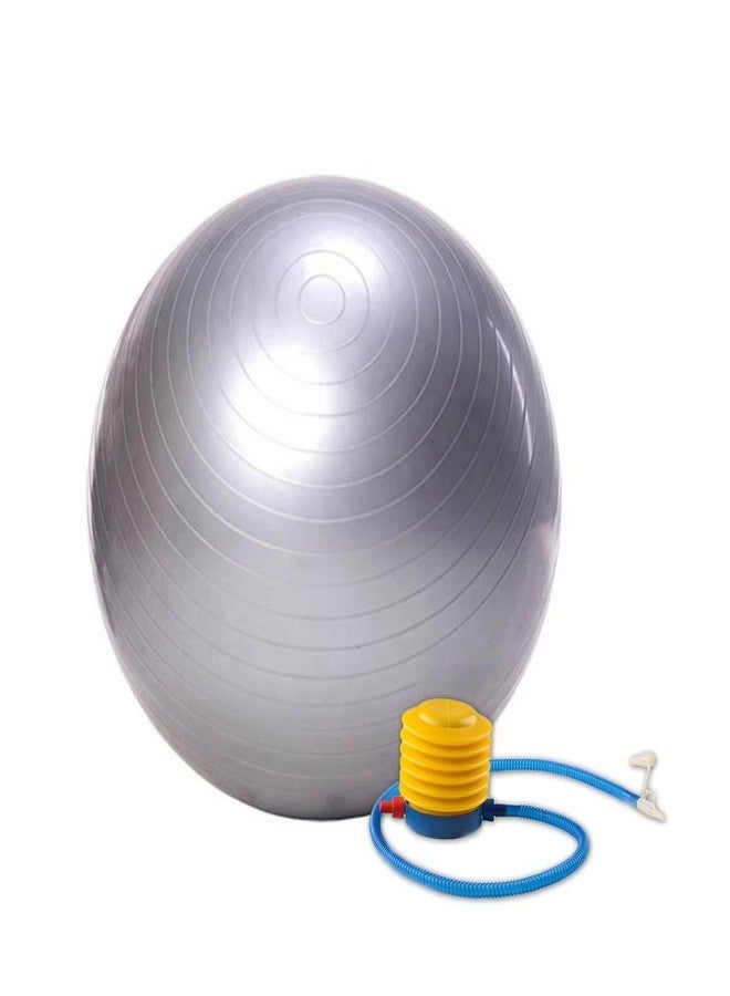 SPANCO Nasara SPANCO PVC Anti Burst Gym Yoga Ball, Grey - Image 1