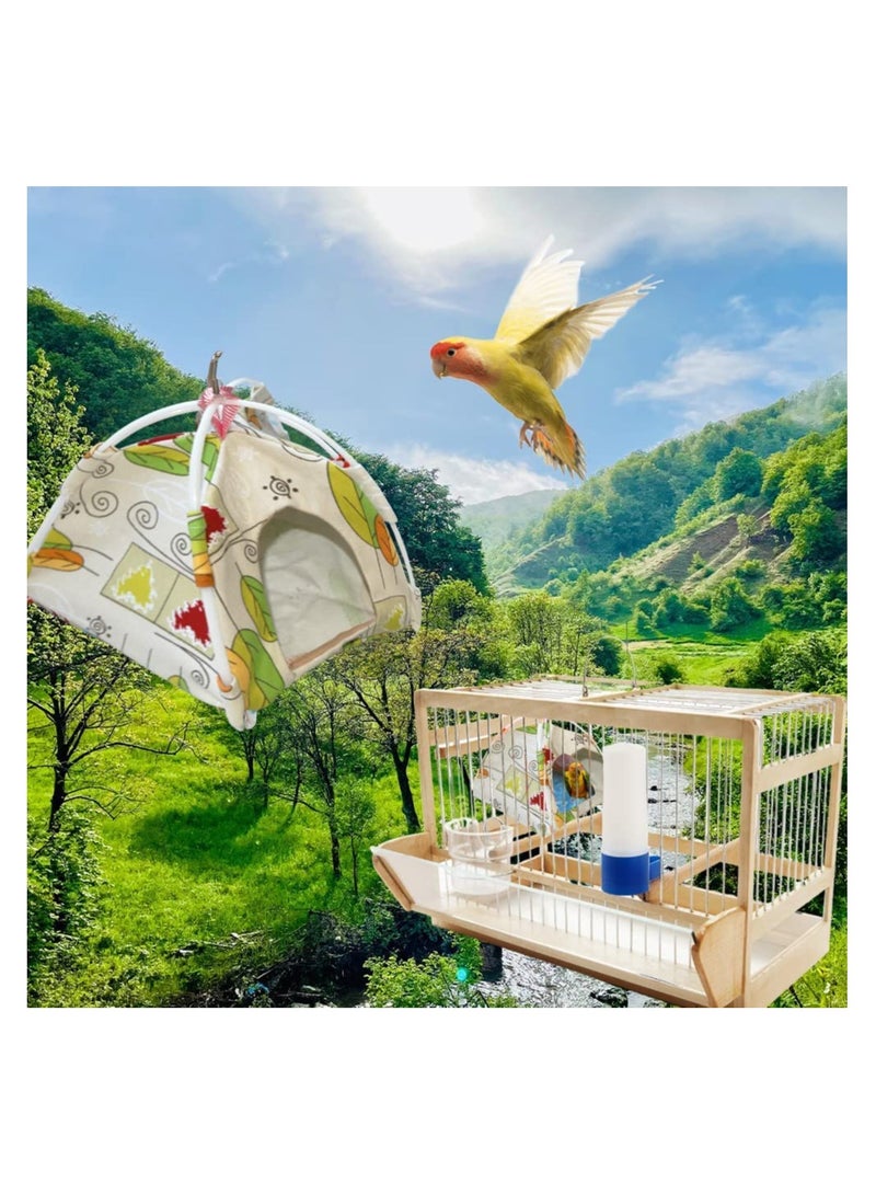 SYOSI Bird Nest House, Hanging Hammock Finch Cage, Snuggle Hut Tent for Small Medium Parrots Parakeet Lovebird, African Grey Budgies Cockatiels  - Image 5