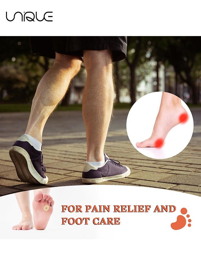 يونيك 60 قطعة مجموعة جص إزالة الذرة بالقدم ، وسائد لاصقة ذاتية العصا للوسادة وتقليل الضغط من النسيج والذرة والبثور والاحتكاكات كعب ووسائد العصا الذاتية ، 4 نماذج - Image 5