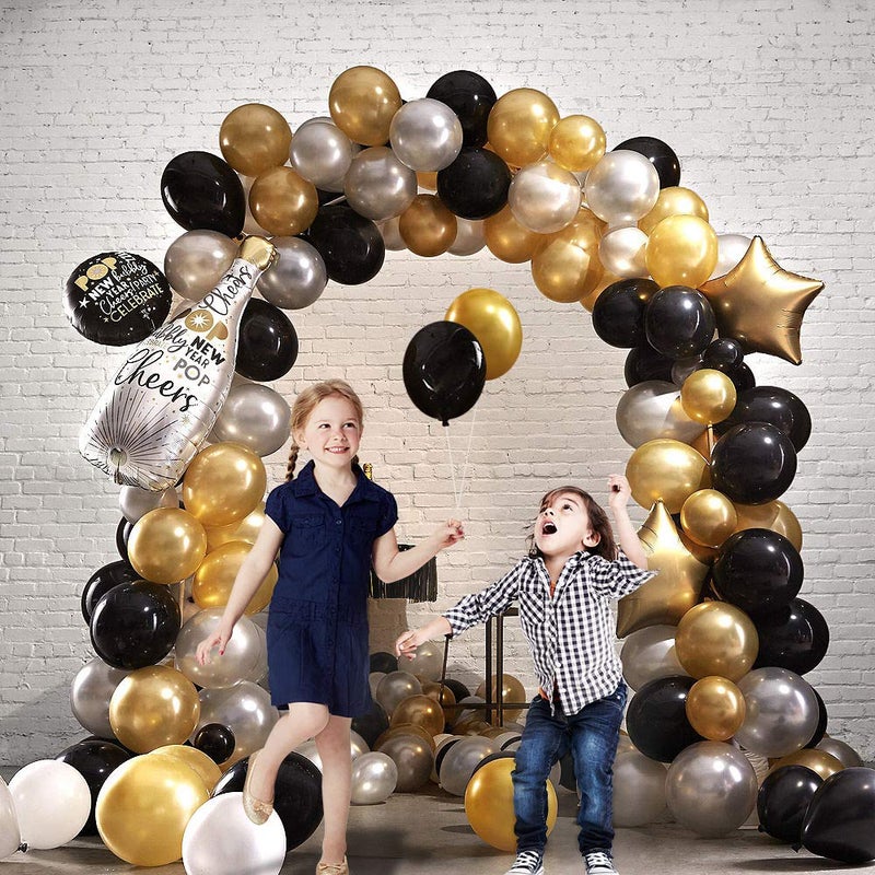 KBZVNAF Black Balloons Latex Party Balloons - 50 Pack 12 inch Helium Matte Black Balloons for Wedding Graduation Baby Shower Birthday Party Decorations - Image 5