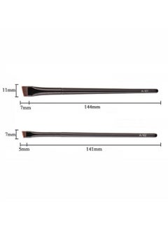 BONITO 2 Pack Eyeliner Brush, Angled and Fine Point Brushes for Precise Makeup Application - Flat Brush Makeup, Brow and Eyeliner Tools  - Image 5