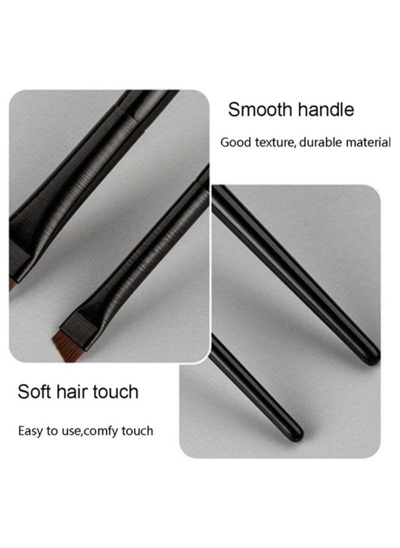 BONITO - 2 Pack Eyeliner Brush, Angled and Fine Point Brushes for Precise Makeup Application - Flat Brush Makeup, Brow and Eyeliner Tools - Image 1