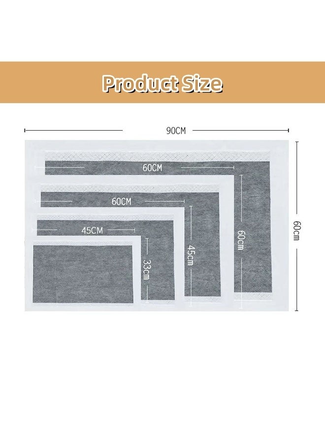Pet Charcoal Pee Pads - L 60*60cm,Pet Training Pads,Charcoal Puppy Pads,6 Layers Super Absorbent & Leak-Proof & Quick Dry Pee Pads, Training Pads,Disposable Puppy Pads for Puppies Cats Rabbits Pet - Image 2