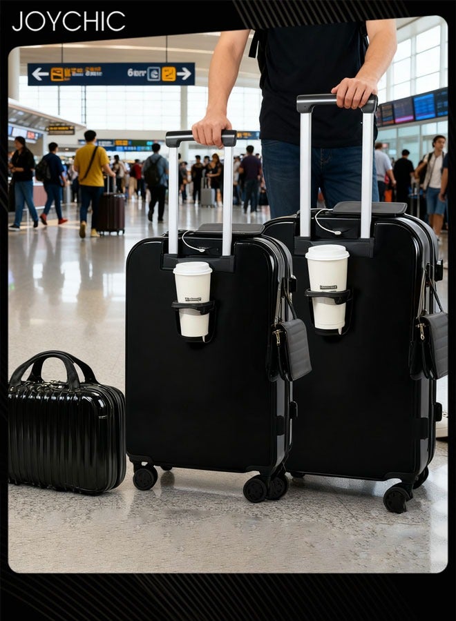 Joychic طقم حقائب 3 قطع حقائب يد حقيبة سفر للأعمال سعة كبيرة حقائب مقاومة للماء مع حامل أكواب ومنفذ شحن USB - 14/20/24 بوصة - Image 1