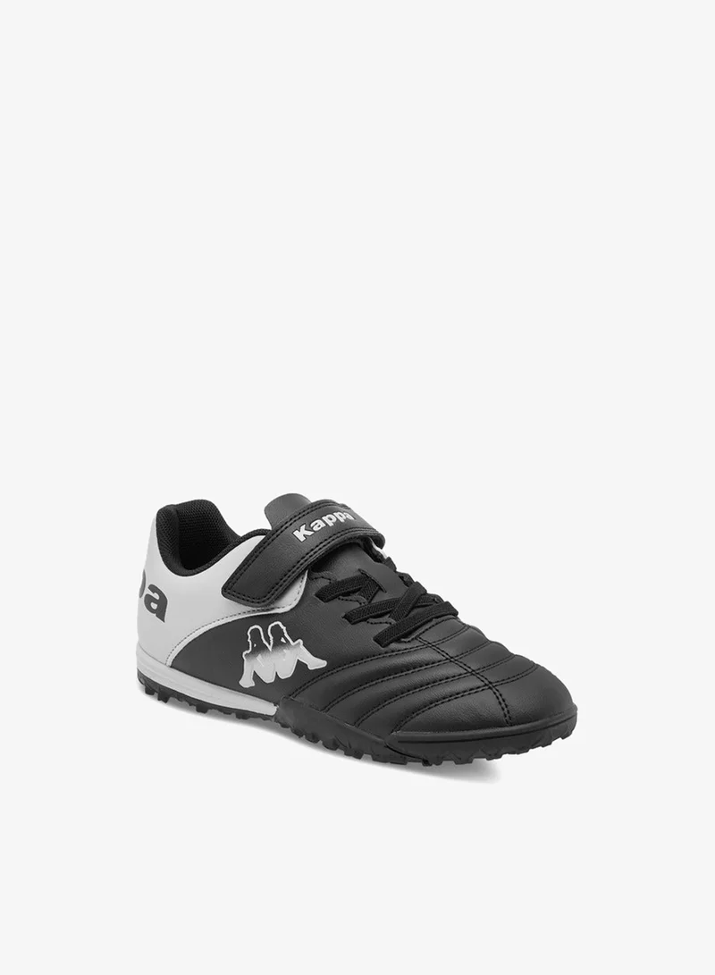Kappa Boys' Panelled Football Shoes with Hook and Loop Closure