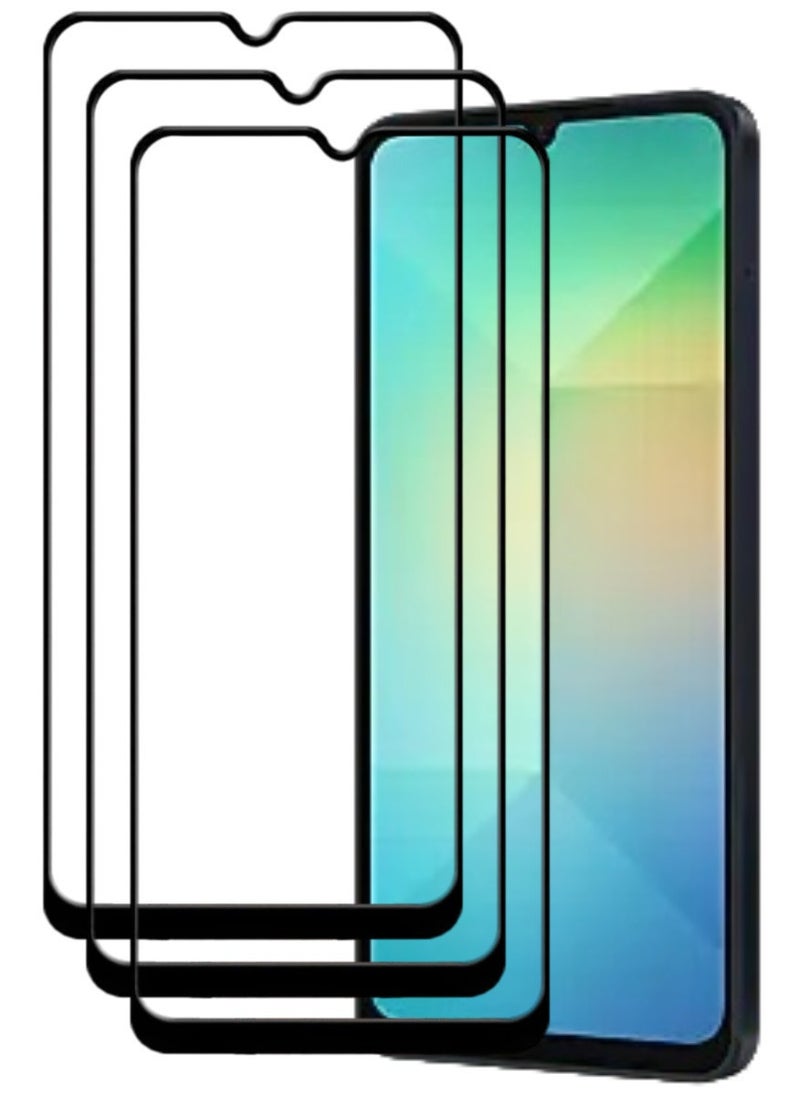 ACLIX 3 Pieces Antistatic ESD Dustproof Premium Quality High Definition Tempered Glass Screen Protector Designed For Samsung Galaxy A06 - Image 1
