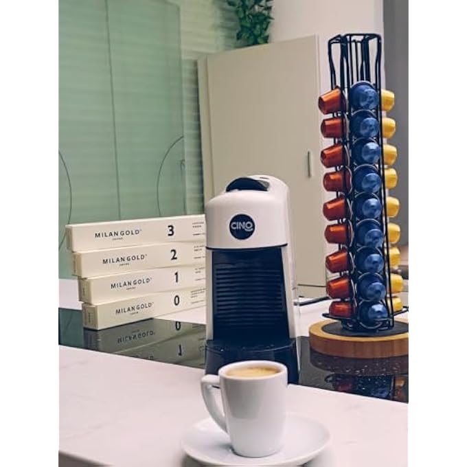 CINO Pinta Compact Coffee MachineSleek DesignPortableBlack - Image 3