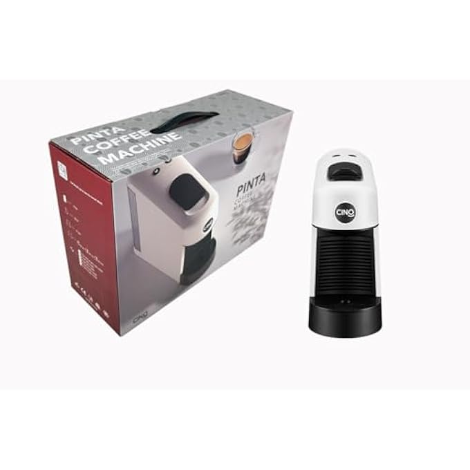CINO Pinta Compact Coffee MachineSleek DesignPortableBlack - Image 4