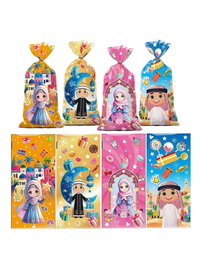 100 قطعة من أكياس الحلوى المصنوعة من السيلوفان، وأكياس الحلوى ليوم الفخر، وحفلات استقبال المولود، وحفلات أعياد الميلاد - Image 1