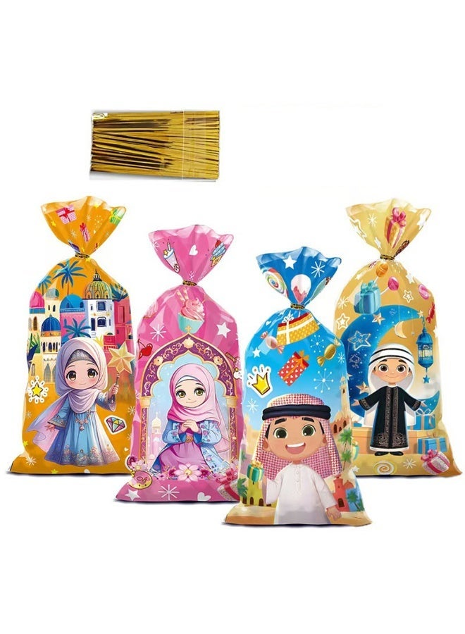 100 قطعة من أكياس الحلوى المصنوعة من السيلوفان، وأكياس الحلوى ليوم الفخر، وحفلات استقبال المولود، وحفلات أعياد الميلاد - Image 4