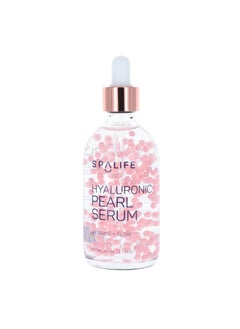 Spa Life Face Serum Hyaluronic Acid Serum 100 ml 37 oz  Smoothing  Hydrating Daily  Targets Dryness Fine Lines  Wrinkles  Helps Plump Skin Dissolving Pearl Capsules for Instant Luminosity