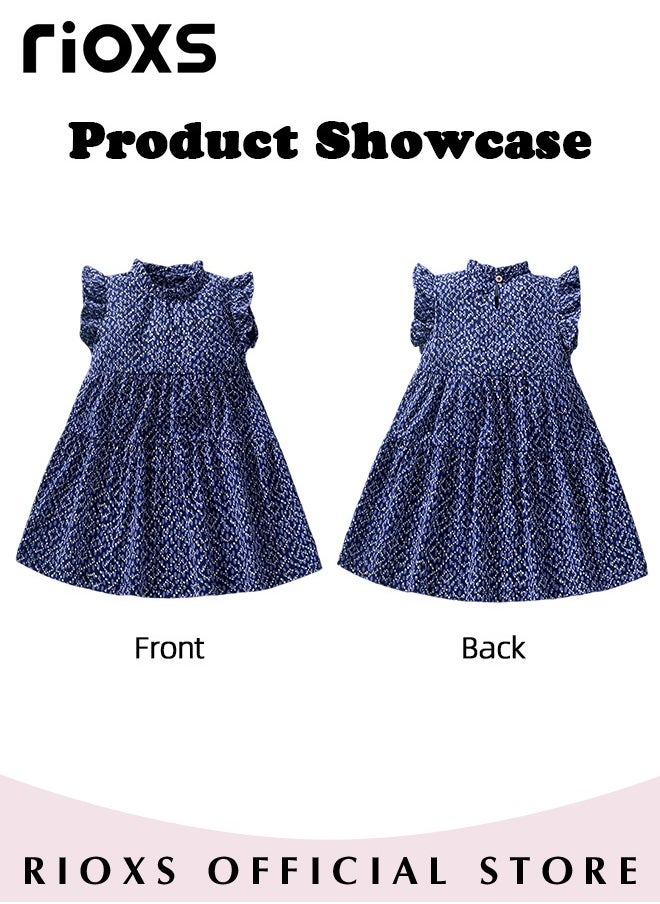 Girls A-line Dress, Round Neck Ruffle Sleeve Dress, Wonderful Summer Dresses for Girls, Comfortable to Wear, Suitable for Daily Wear, Vacation and Other Occasions, Great Gift Choice for Girls - pzsku/Z82BD14FE5BD4841B8295Z/45/_/1719372322/dd5d84bc-7c4d-4dba-9726-8779495b70b5