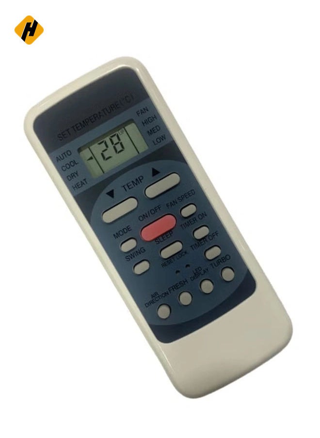 HuHa - AC Remote No. 78 (No Backlight), Compatible/Replacement for Videocon AC Remote Control – Exact Match for Videocon Air Conditioners – Reliable, Simple Control, Battery Included - Image 1