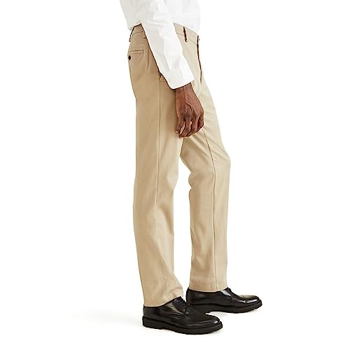 Dockers Men's Straight Fit Easy Khaki Pants, Timberwolf, 38W x 30L - Image 2