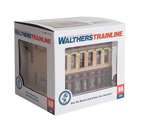 Walthers Trainline HO Scale Building/Structure Midtown Hardware (Assembled) - Image 4