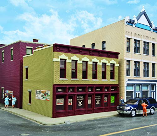 Walthers Trainline HO Scale Building/Structure Midtown Hardware (Assembled) - Image 1