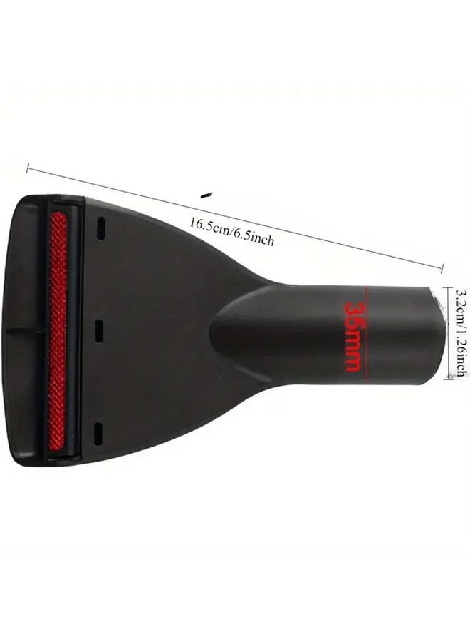 Vacuum Cleaner Gap Nozzle Set 2 Black Mattress Brush Flat Attachment - Image 2