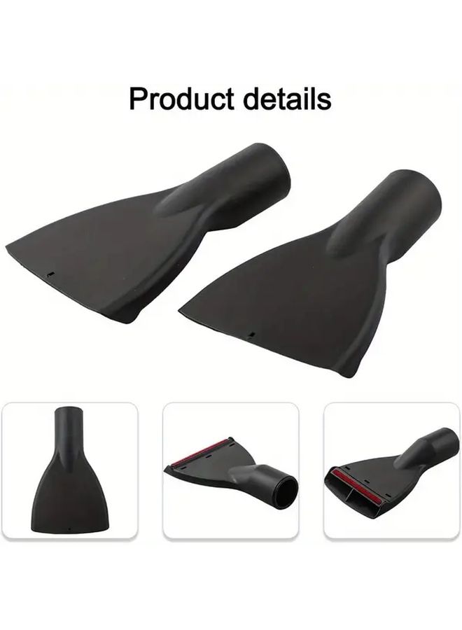 Vacuum Cleaner Gap Nozzle Set 2 Black Mattress Brush Flat Attachment - Image 4