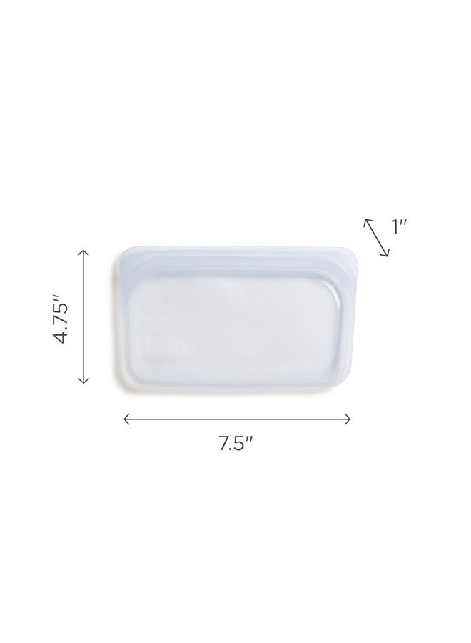 Stasher Premium Silicone Reusable Food Storage Snack Bag, Clear, Microwave, Sous Vide, Dishwasher, Oven and Freezer Safe, BPA Free, Leak-free, Eco-friendly, 12 Oz - Image 5