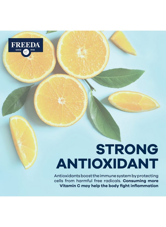 Freeda Vitamin C Buffered Vitamin C Powder Kosher Powerful Antioxidant Immune Support Sensitive Stomach Vitamins C Drink Calcium Ascorbate Sugar Free Vitamin C Vit C Supplement (8 Oz)  - Image 5