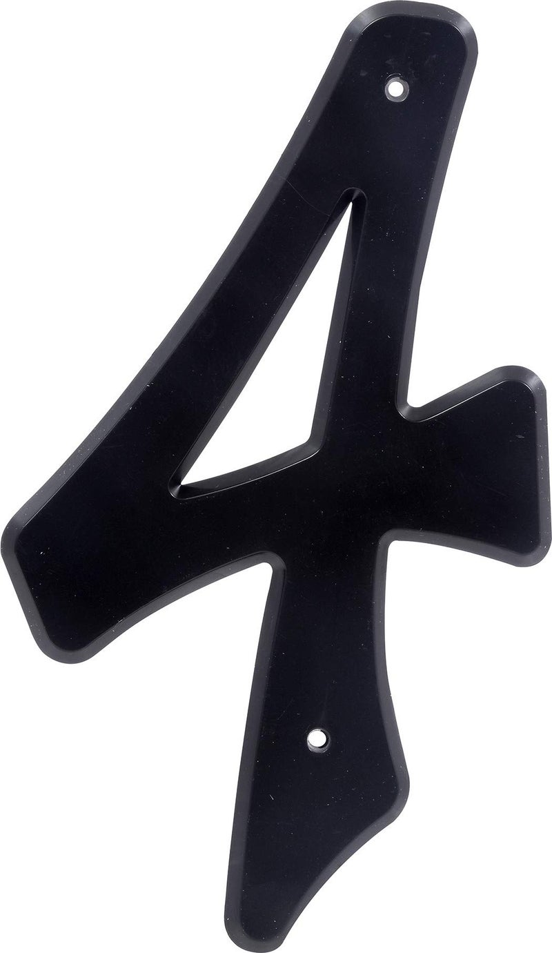 Hillman 839758 Black House Number 4 4Inch Nail Plastic