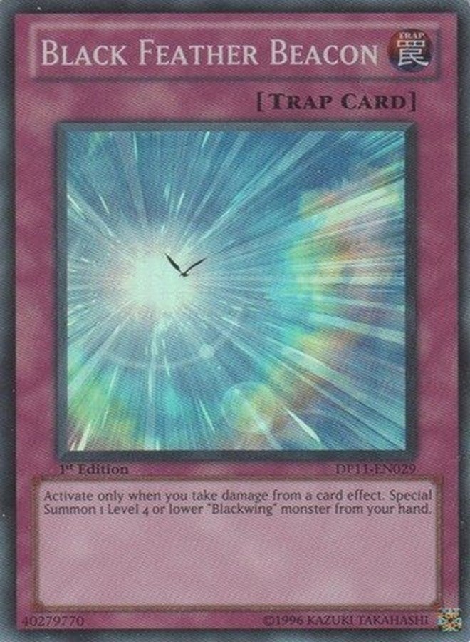 Yu-Gi-Oh! - Black Feather Beacon (DP11-EN029) - Duelist Pack 11: Crow - 1st Edition - Super Rare