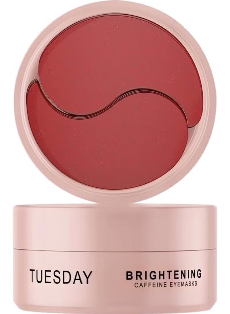 Tuesday Caffeine Eye Patches for Dark Circles & Puffiness | Hydrating Under Eye Mask with Hyaluronic Acid & Niacinamide | Reduce Fine Lines & Brighten Tired Eyes - 60 Pairs - Image 1