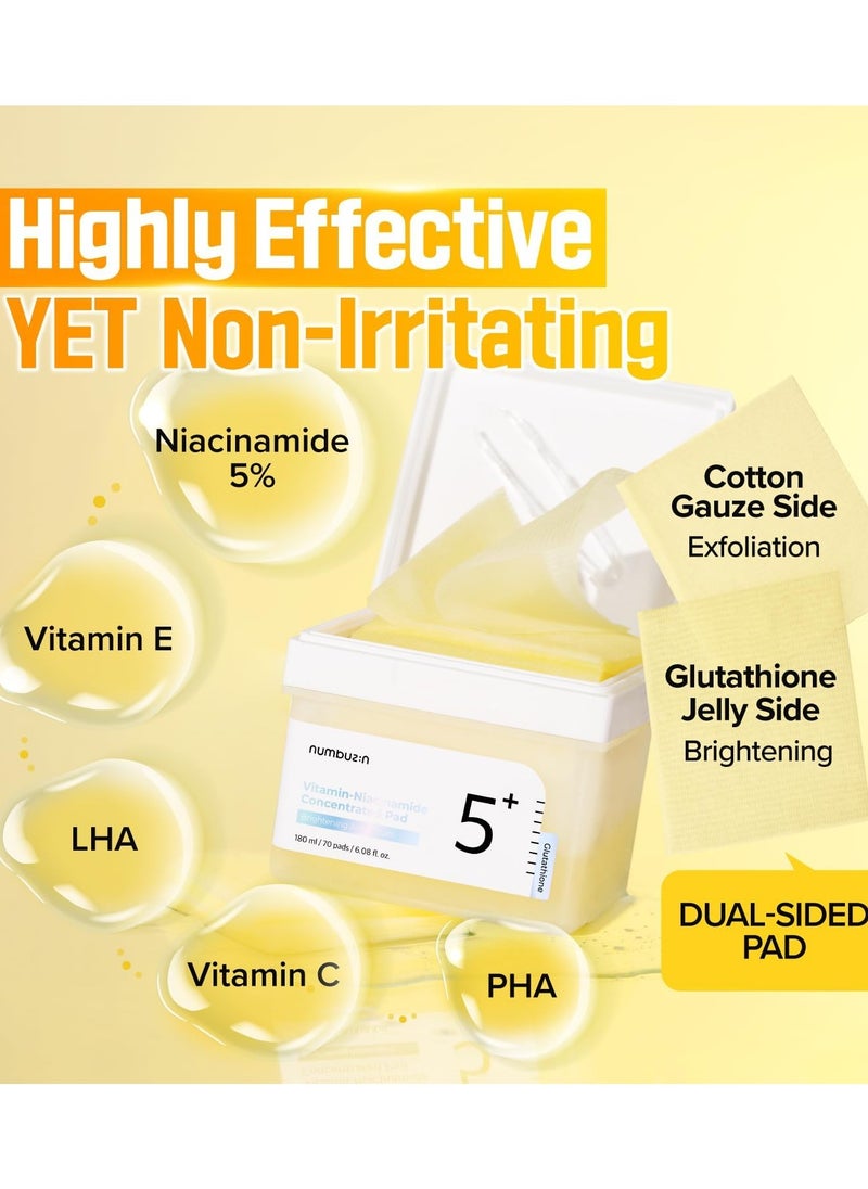 Vitamin-Niacinamide Concentrated No. 5+ 180 ml  (70 Pads) - pzsku/Z82BD4EF206353BC461CFZ/45/_/1740407765/71bfa514-453b-4abc-b4a9-3f389fd41b5a