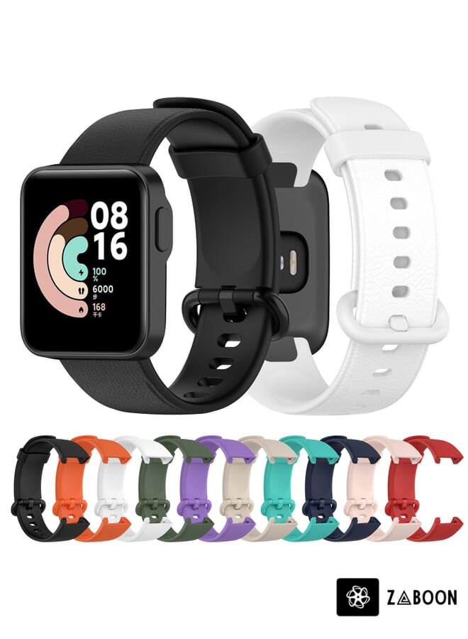 Zaboon Xiaomi MI Watch Lite / Redmi Watch Litchi Texture Leather Watch Band - Image 5