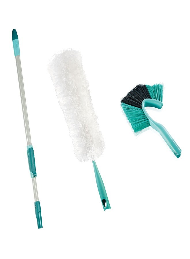 Leifheit Click System High Reach Cleaning and Ceiling Dusting Kit,Turquoise/Silver,45554 - Image 1