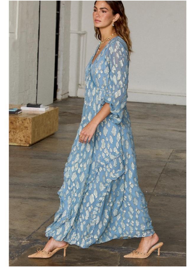 Never fully Dressed Printed V-Neck Wrap Dress  - Image 2
