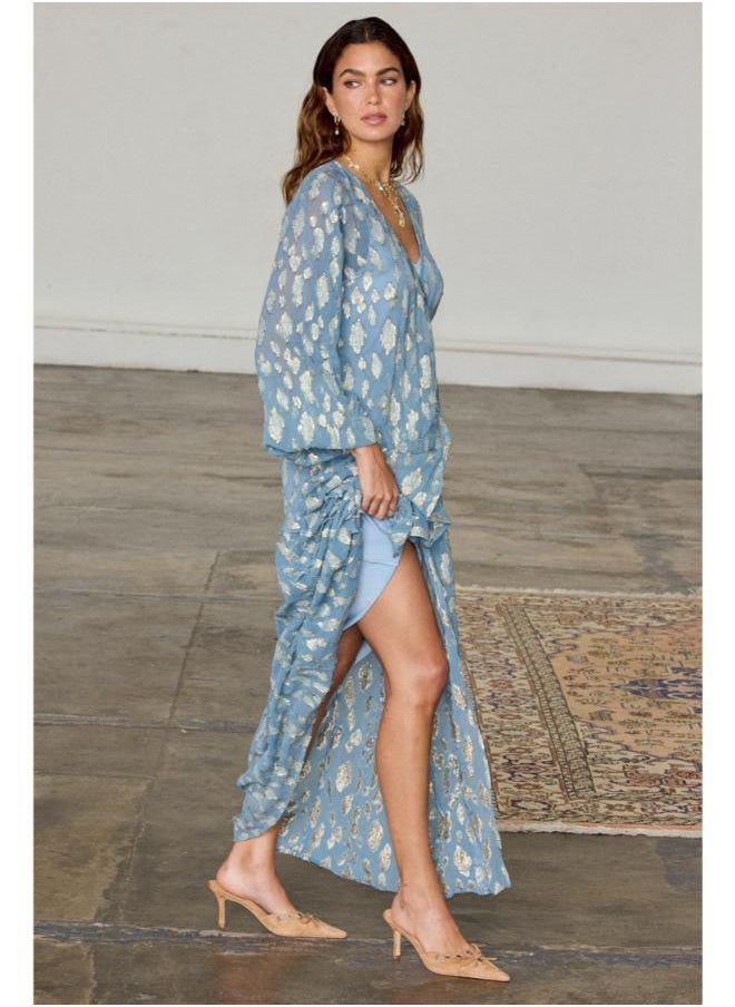 Never fully Dressed Printed V-Neck Wrap Dress  - Image 3