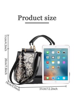 Elegant Luxurious Handbag Advanced Leather Unique Glossy Bridal Wedding Large Capacity One Shoulder Carved Messenger Bag for Women/Mother/Girl Friend Gift - pzsku/Z82BD6C5804D2A269570FZ/45/_/1730777303/78e9a8b3-ae33-4967-ae5f-8fbb3ec05590