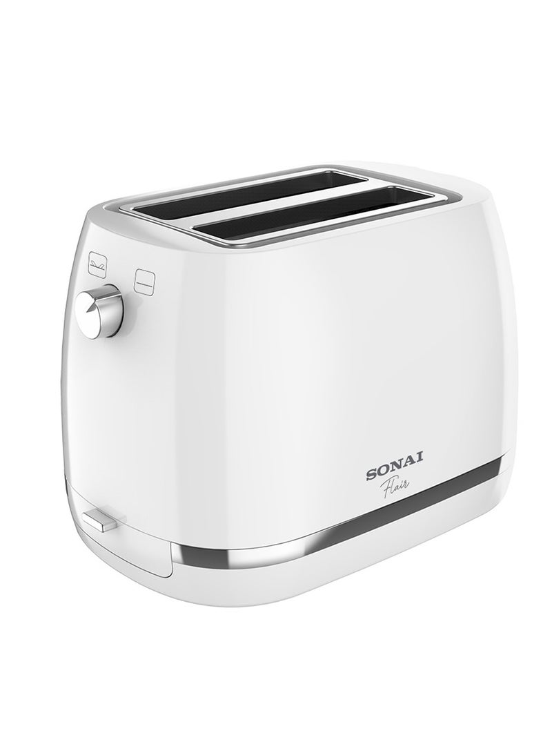 توستر الخبز من سوناي 870 وات - أبيض اللون SH-1820WH