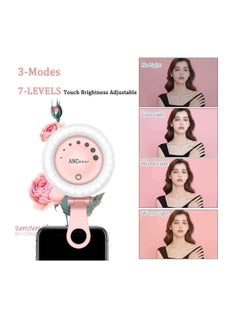 KASTWAVE Selfie Ring Light, for Phone for iPhone Laptop Mini Clip On and Portable Light for Photography, Makeup, 21 Light Mode 60 Led Beads 500mhA Rechargeable  - Image 3