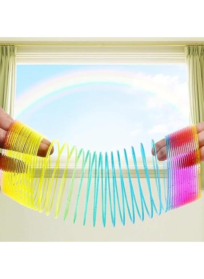 (Pack of 4) Mini Plastic Coil Spring Toy | Bright Colors and Shapes, Party Prizes Parties,Gifts, Party Bags - Image 3