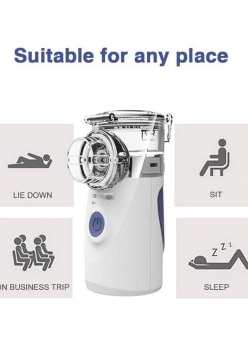 JAJEEK "Portable Ultrasonic Mesh Inhaler – Quiet Handheld Nebulizer for Adults & Kids, Ideal for Travel & Household Use (T1-Grey)" - Image 4