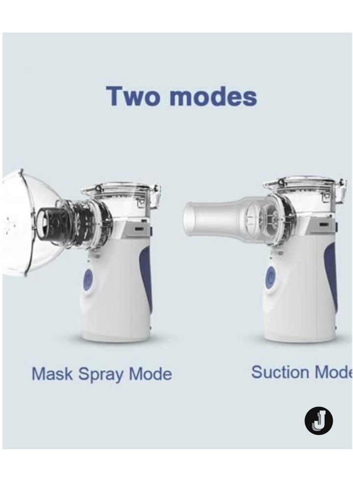 JAJEEK "Portable Ultrasonic Mesh Inhaler – Quiet Handheld Nebulizer for Adults & Kids, Ideal for Travel & Household Use (T1-Grey)" - Image 3