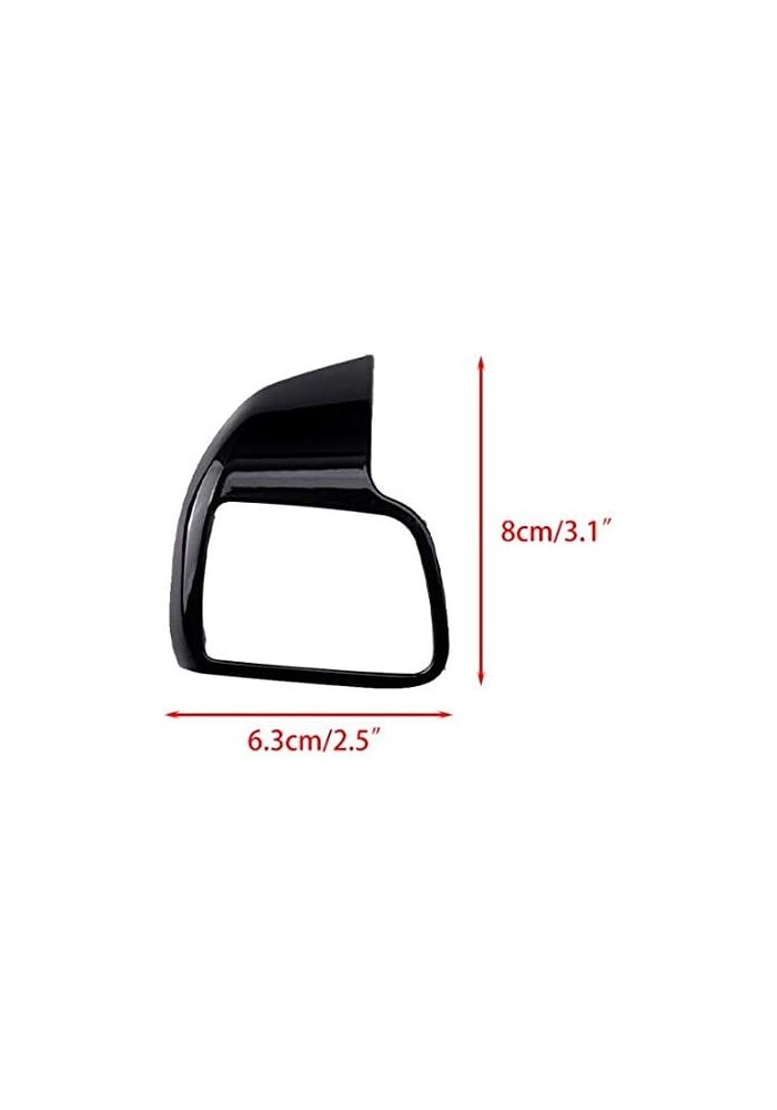 Wivplex Black ABS Steering Wheel Frame Trim for Highlander Kluger - Image 2