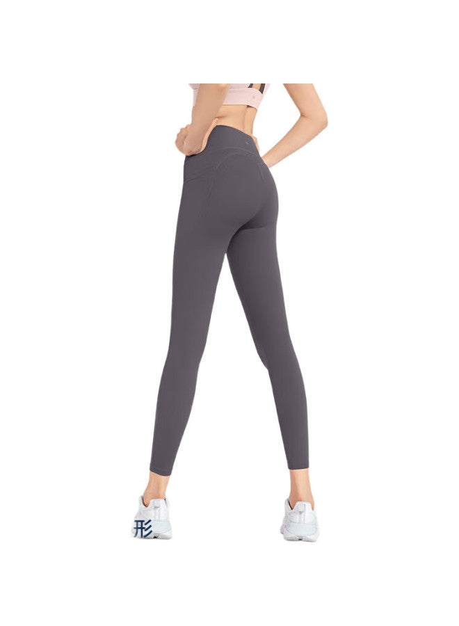 VFU Xingqing Yoga Pants For Women, High-Waisted Lifting, Running, Fitness, Sports Pants, High-Elasticity Tight-Fitting Pants, Dove Gray Purple, M - Image 1