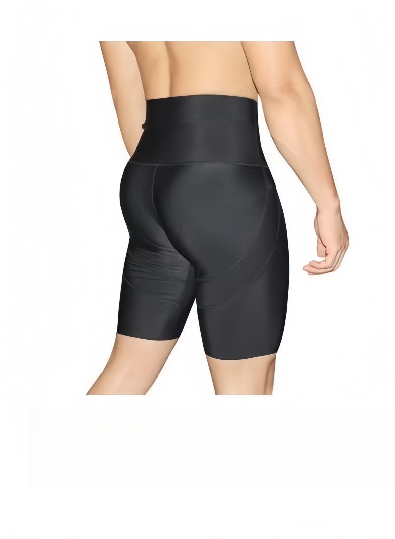 بنطال رجالي ذو طبقتين مريح ومنفذ للهواء، مشكل للخصر والساقين، بأسلوب عصري، ومطاط بثلاثة أرباع. - Image 1