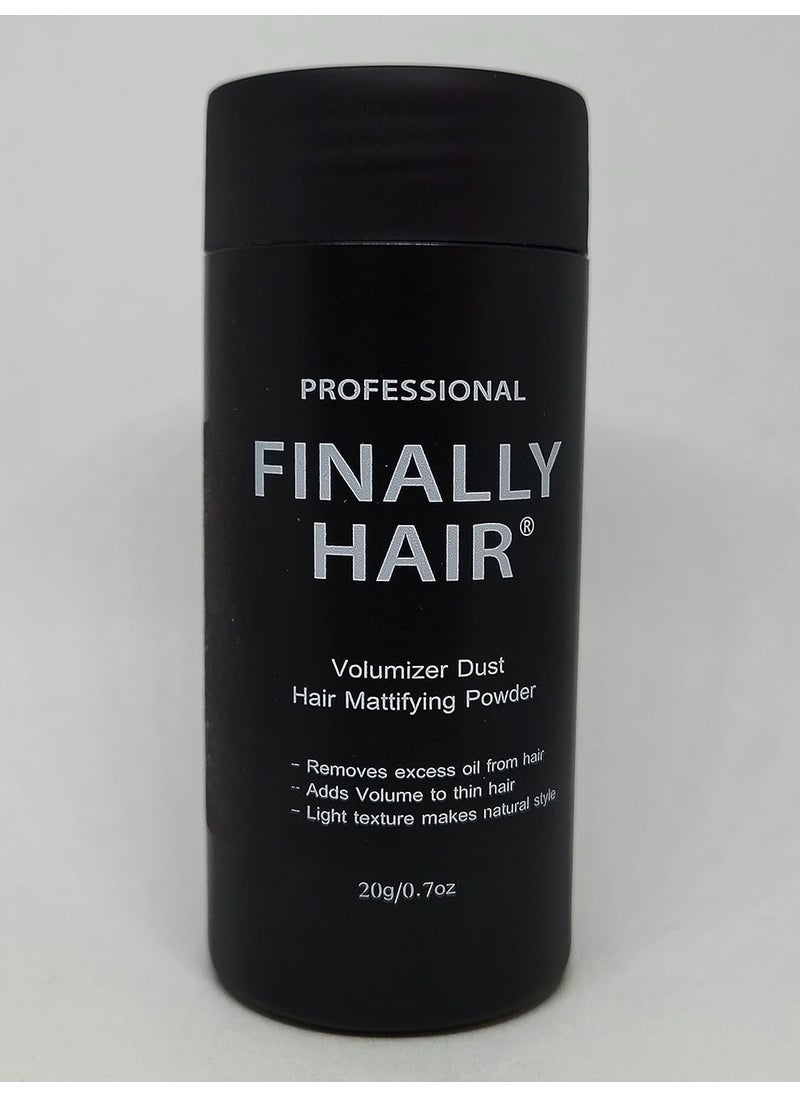 Finally Hair Volumizer Dust It 7 oz 20 gram Jumbo Double Size Bottle Hair Mattifying Powder Volume  Softness No Mess Matting or Clumping Easily Comb Thin Lifeless Hair to Luscious Fullness by Finally Hair 