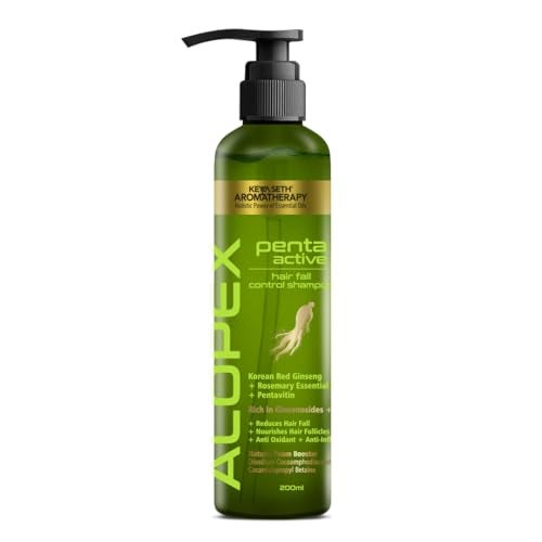 KEYA SETH AROMATHERAPY, DEVICE OF DROP KEYA SETH AROMATHERAPY Alopex Penta Active Hair Fall Control Shampoo with Biotin & Pro-Vitamin B5- Induces New Hair Growth & Reduces Hair Loss, For Men & Women - Image 1