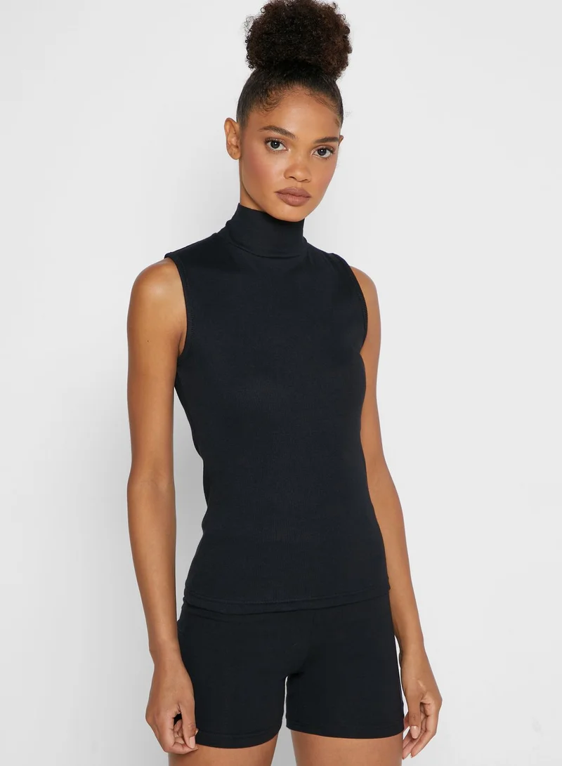 Ginger Basics High Neck Ribbed Tank