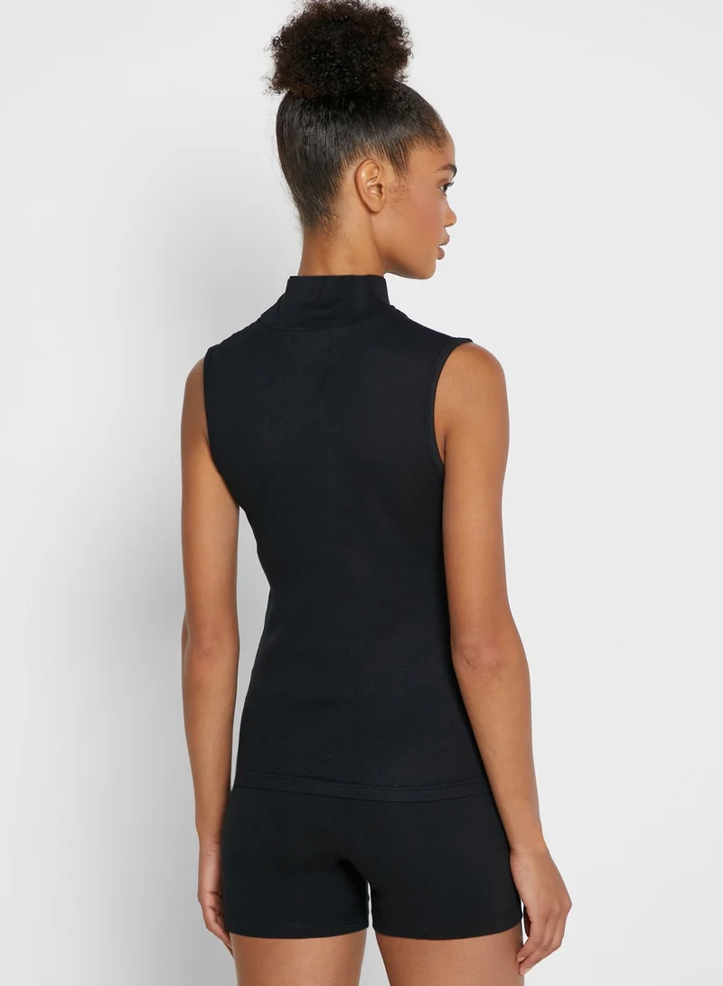 Ginger Basics High Neck Ribbed Tank